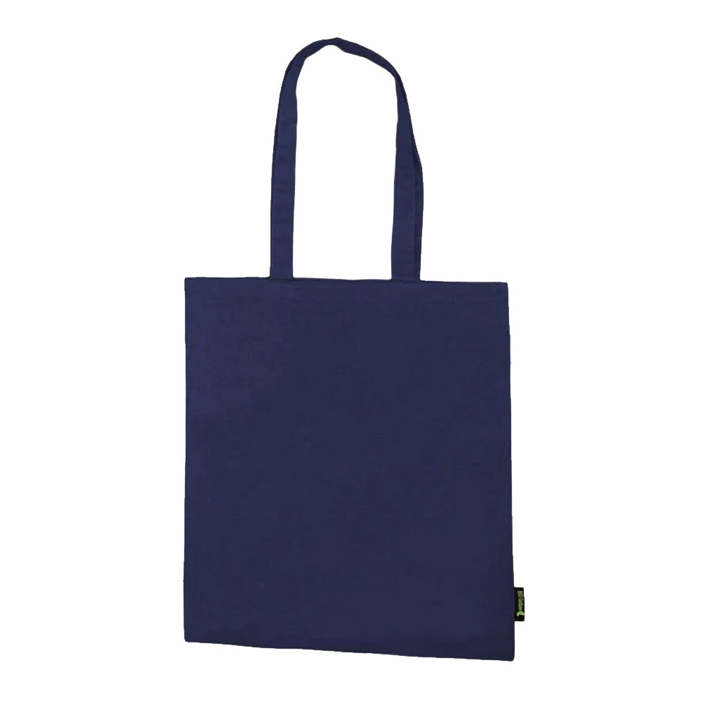 Pack of 25 Fleur Dyed Navy Blue Organic Cotton Bag Tiny Box Company