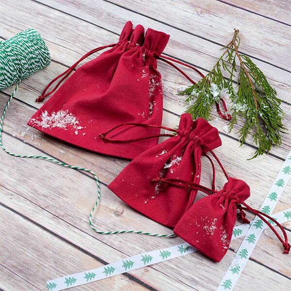 cotton bags, cotton pouch, fabric bag, christmas bag