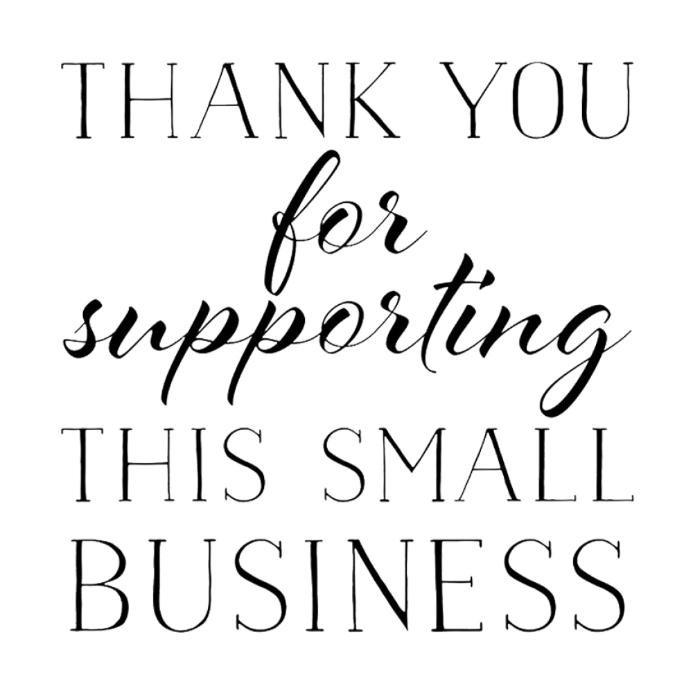 Thank You For Supporting This Small Business Stamp | Tiny Box Company