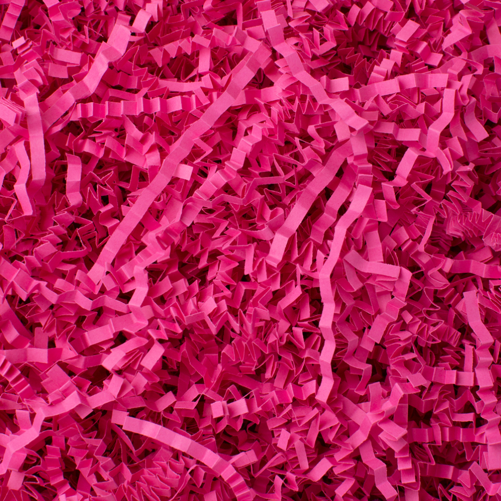 Cerise Shredded Zig Zag Paper 1kg | Tiny Box Company