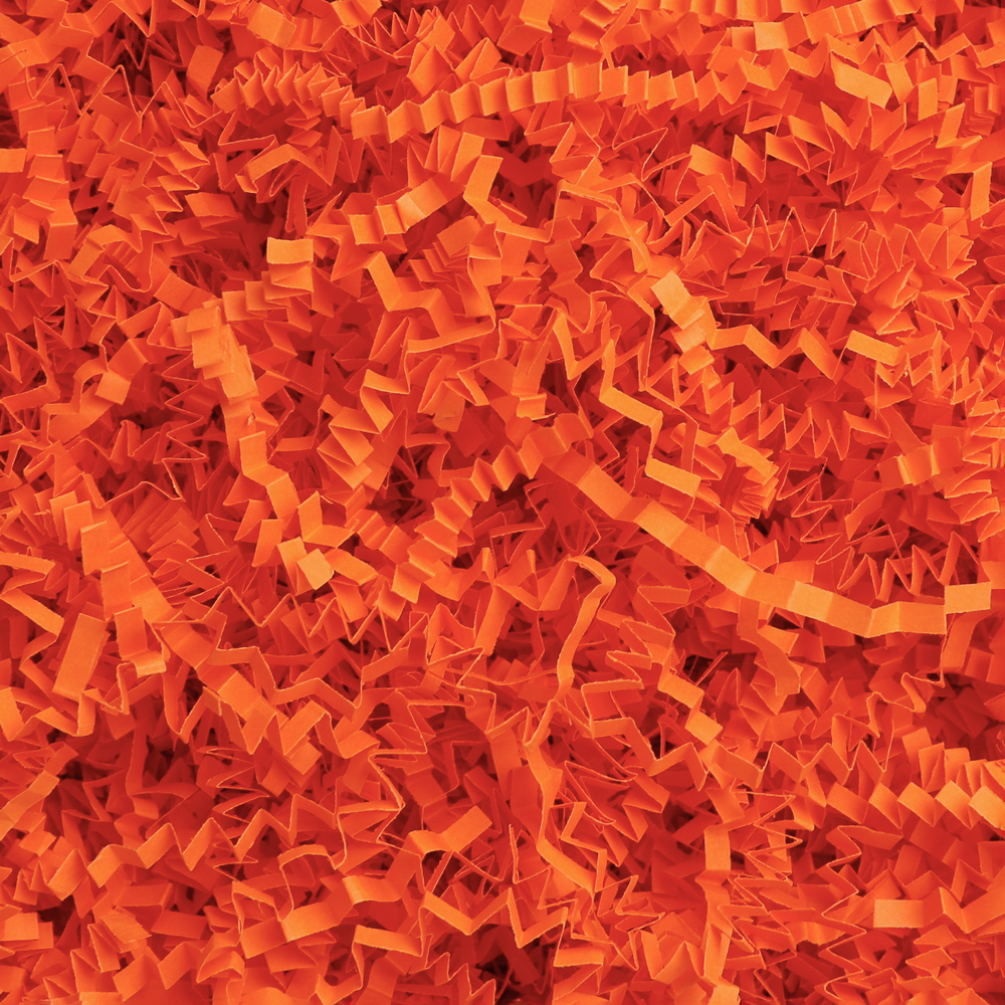 Orange Shredded Zig Zag Paper 1kg