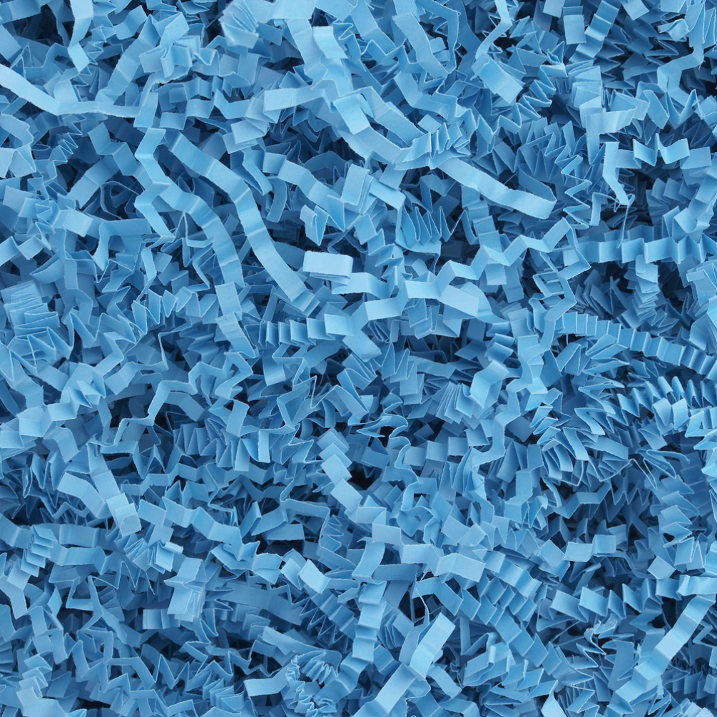 Bright Blue Shredded Zig Zag Paper - 1kg