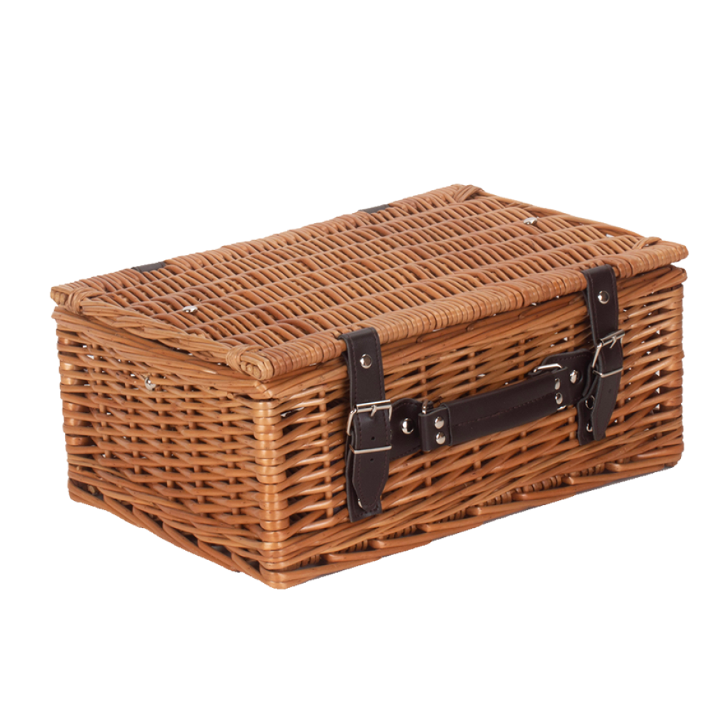 Pack of 5 Double Steamed Wicker Hampers with No Lining | Small