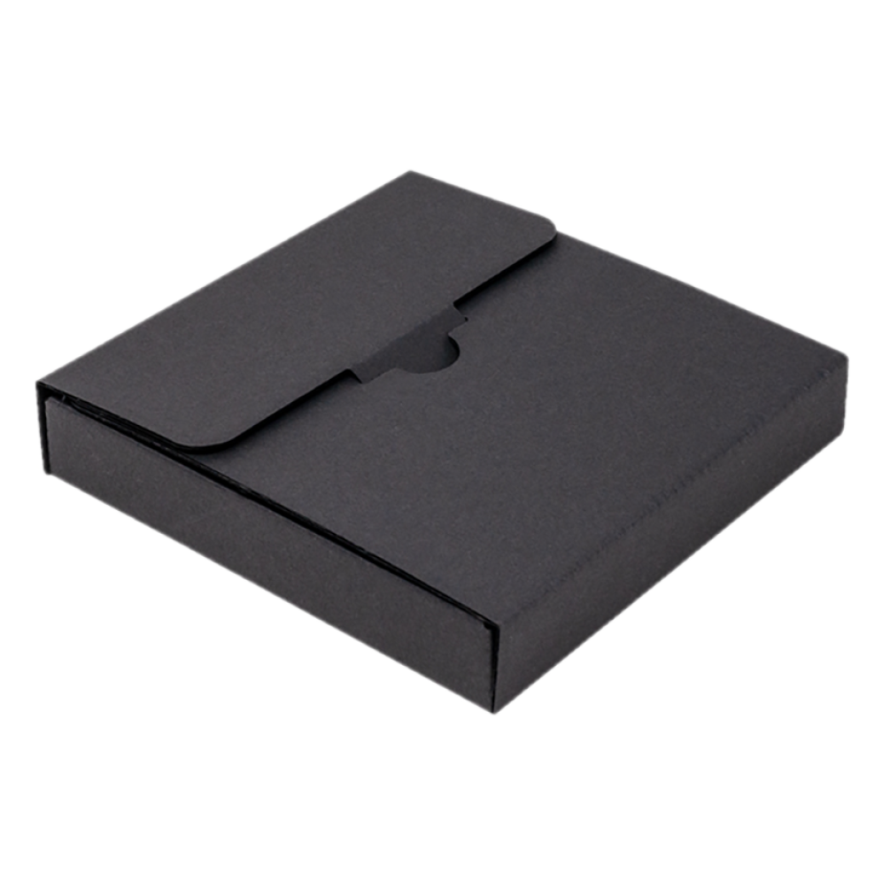 Black 1-Piece Matchbox Corrugated Postal Box | Tiny Box Company