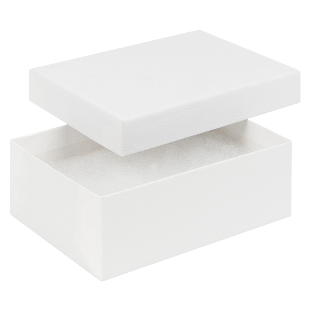 Kraft White Swirl Small Jewellery Gift Box