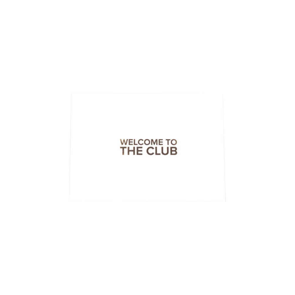 Welcome to the Club A6 Note Card in Gold Foil Print