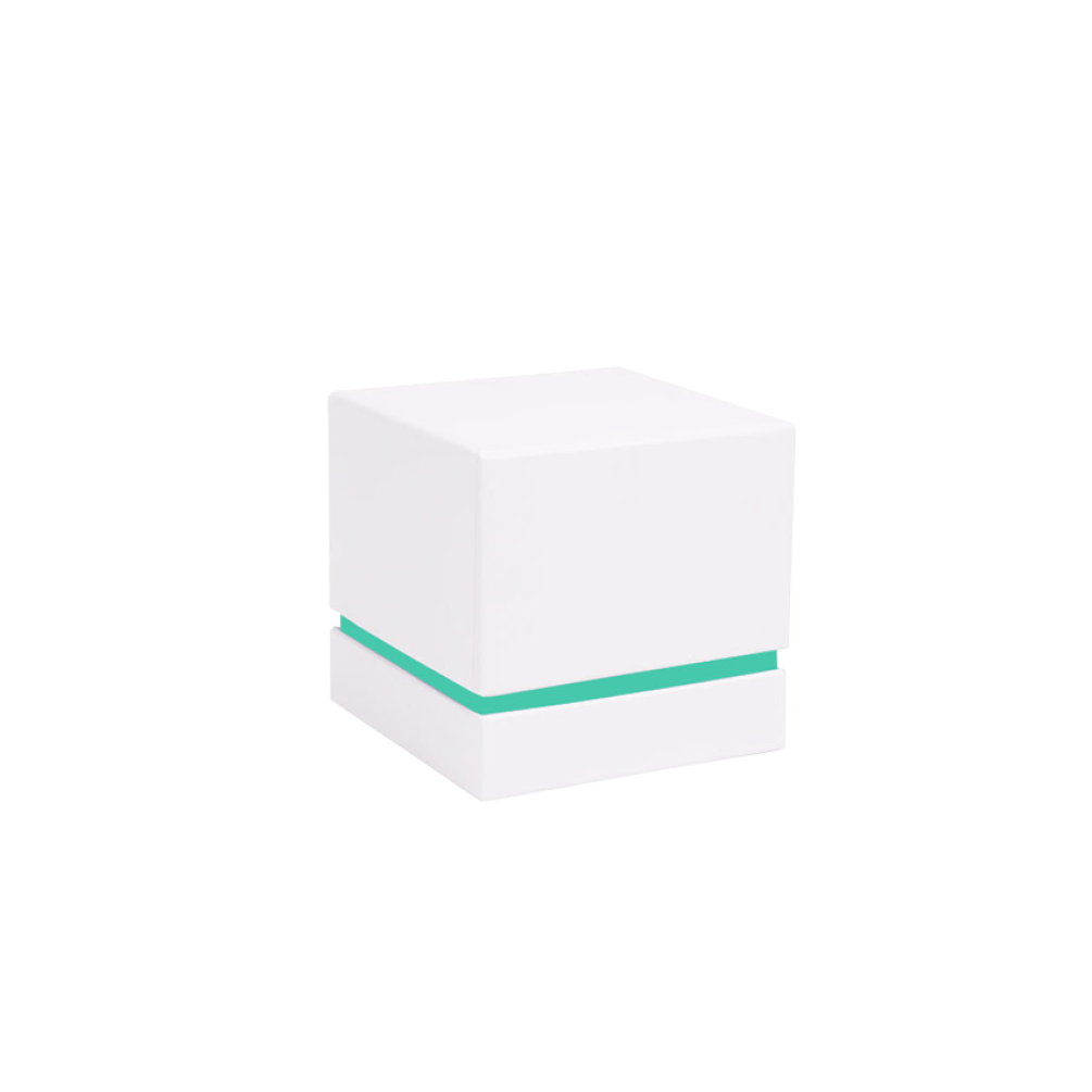 SECONDS Deep White and Mint Green Square Bangle Shoulder Box