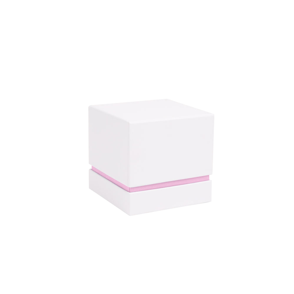 SECONDS Deep White and Petal Pink Square Bangle Shoulder Box