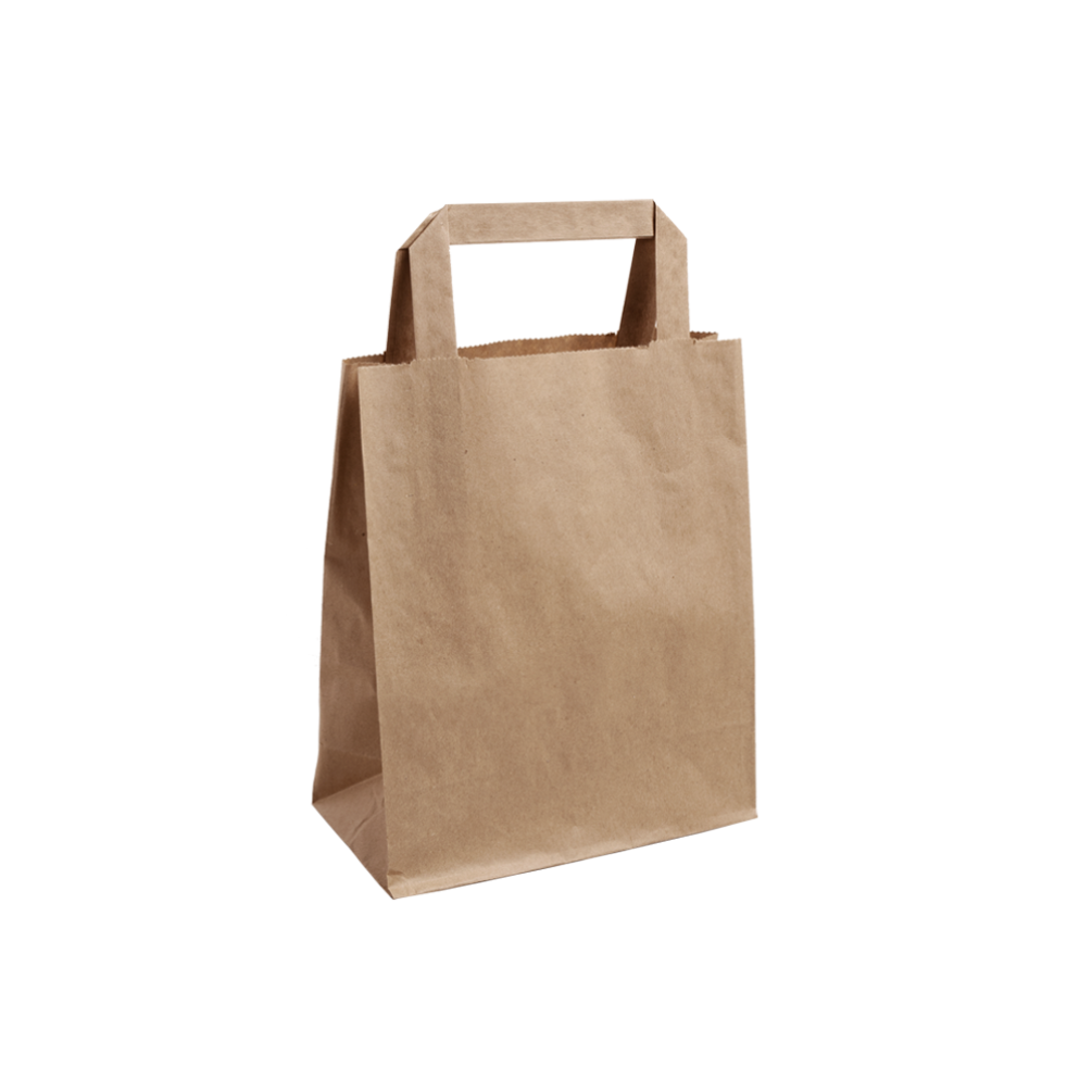 Small Kraft Tape handle Paper Carrier Bag 