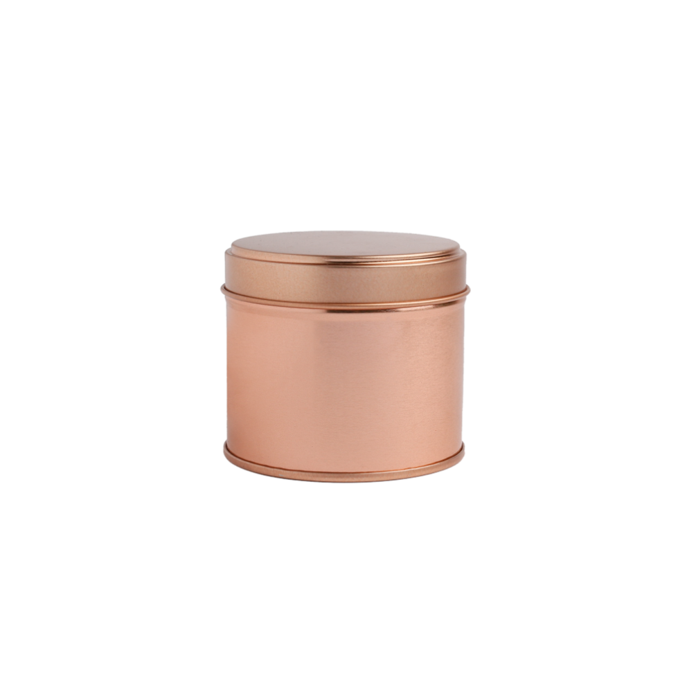 250ml Rose Gold Round Welded Side Seam Tin