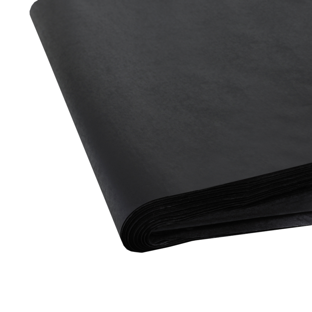 Large Recycled Waxed Black Tissue Paper - 480 sheets