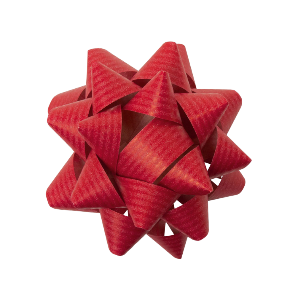 Red Paper Bow - pack of 10