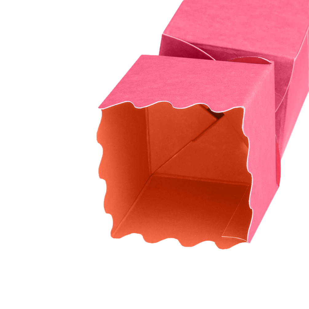 Magenta Pink and Orange Christmas Cracker Box